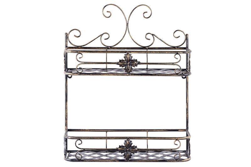 Kylpyhuonehylly Marayes Musta - Musta - Talo & remontointi - Keittiö & kylpyhuone - Kylpyhuone - Kylpyhuonekalusteet - Kylpyhuoneen hyllyt