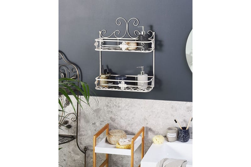 Kylpyhuonehylly Marayes Valkoinen - Valkoinen - Talo & remontointi - Keittiö & kylpyhuone - Kylpyhuone - Kylpyhuonekalusteet - Kylpyhuoneen hyllyt