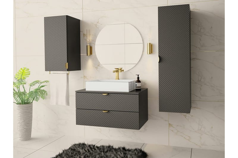 Glenndale Väggskåp 35x35 cm Concept 55 Grey - Talo & remontointi - Keittiö & kylpyhuone - Kylpyhuone - Kylpyhuonekalusteet - Kylpyhuonekaapit