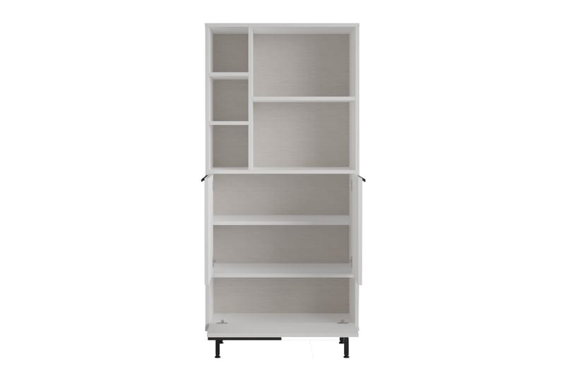 Korkea kylpyhuoneen kaappi Liyakat 161,6 cm - Valkoinen - Talo & remontointi - Keittiö & kylpyhuone - Kylpyhuone - Kylpyhuonekalusteet - Kylpyhuonekaapit