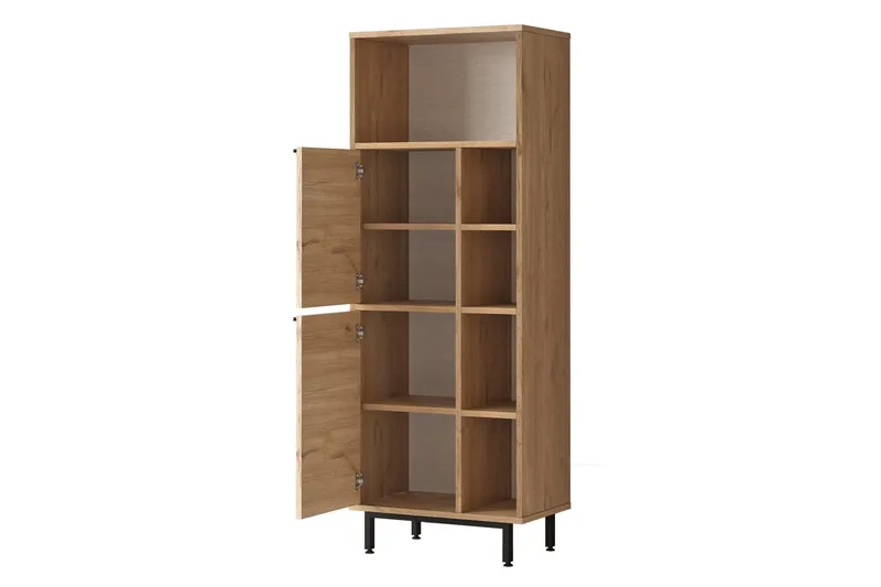 Korkea kylpyhuoneen kaappi Liyakat 161,6 cm - Pähkinä - Talo & remontointi - Keittiö & kylpyhuone - Kylpyhuone - Kylpyhuonekalusteet - Kylpyhuonekaapit