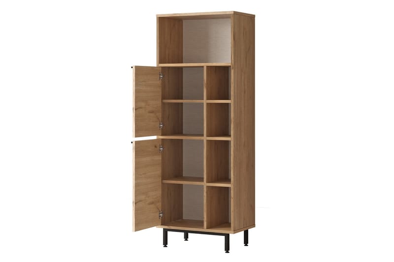 Korkea kylpyhuoneen kaappi Liyakat 161,6 cm - Pähkinä - Talo & remontointi - Keittiö & kylpyhuone - Kylpyhuone - Kylpyhuonekalusteet - Kylpyhuonekaapit