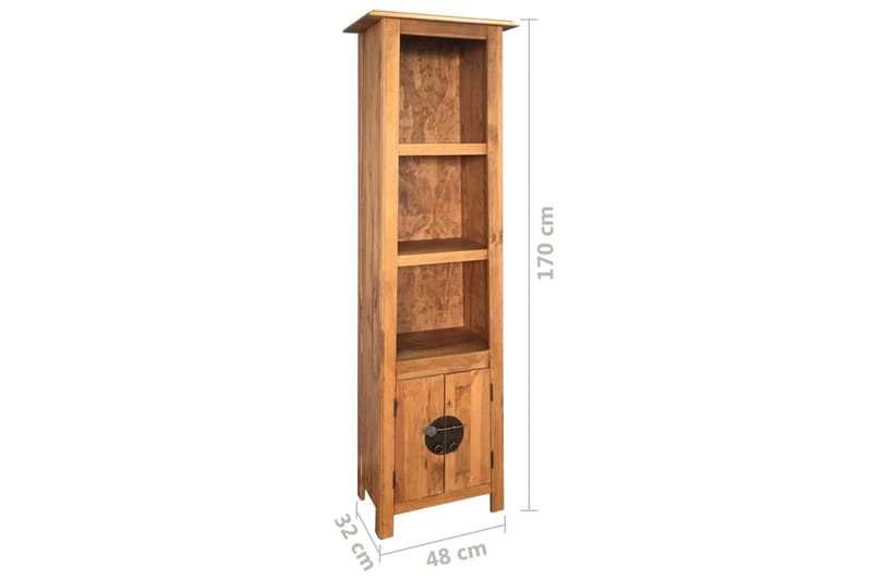 Kylpyhuoneen lattiakaappi kierrätetty mänty 48x32x170 cm - Ruskea - Talo & remontointi - Keittiö & kylpyhuone - Kylpyhuone - Kylpyhuonekalusteet - Kylpyhuonekaapit