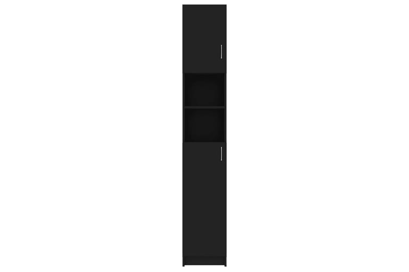 Kylpyhuonekaappi musta 32x25,5x190 cm lastulevy - Talo & remontointi - Keittiö & kylpyhuone - Kylpyhuone - Kylpyhuonekalusteet - Kylpyhuonekaapit
