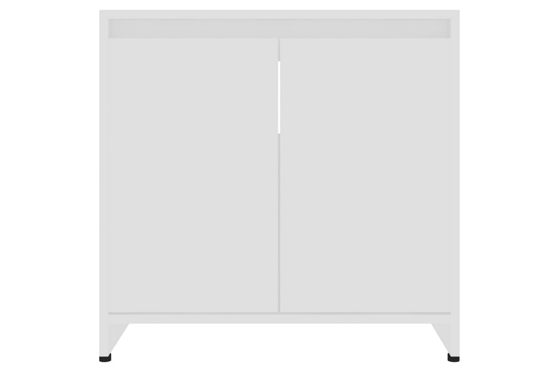 Kylpyhuonekaappi valkoinen 60x33x58 cm lastulevy - Valkoinen - Talo & remontointi - Keittiö & kylpyhuone - Kylpyhuone - Kylpyhuonekalusteet - Kylpyhuonekaapit