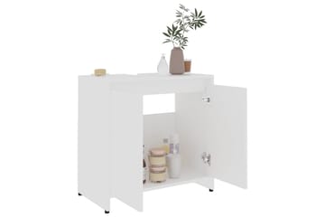 Kylpyhuonekaappi valkoinen 60x33x58 cm lastulevy - Valkoinen - Talo & remontointi - Keittiö & kylpyhuone - Kylpyhuone - Kylpyhuonekalusteet - Kylpyhuonekaapit