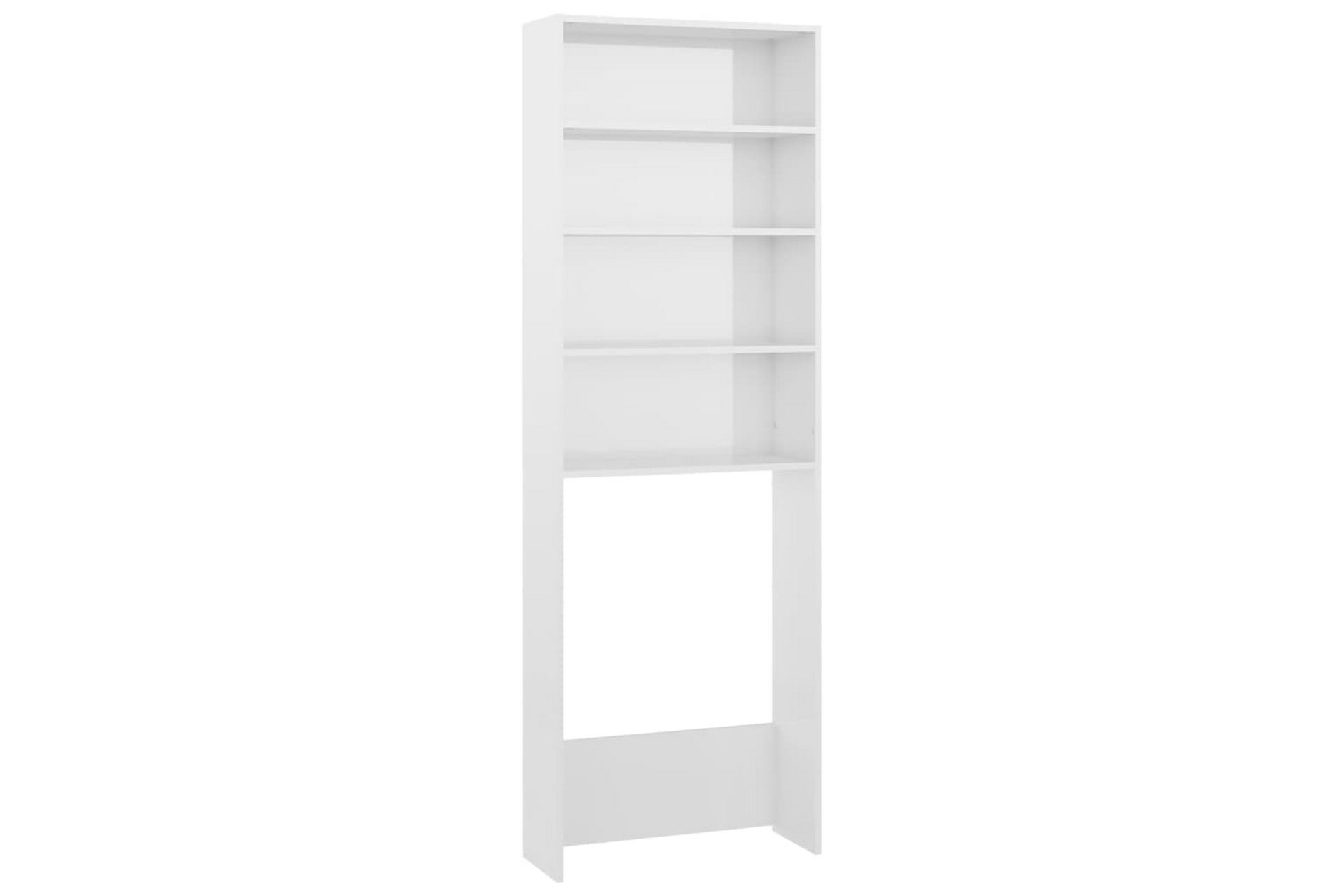 Pesukonekaappi korkeakiilto valkoinen 64x24x190 cm - Talo & remontointi - Keittiö & kylpyhuone - Kylpyhuone - Kylpyhuonekalusteet - Kylpyhuonekaapit