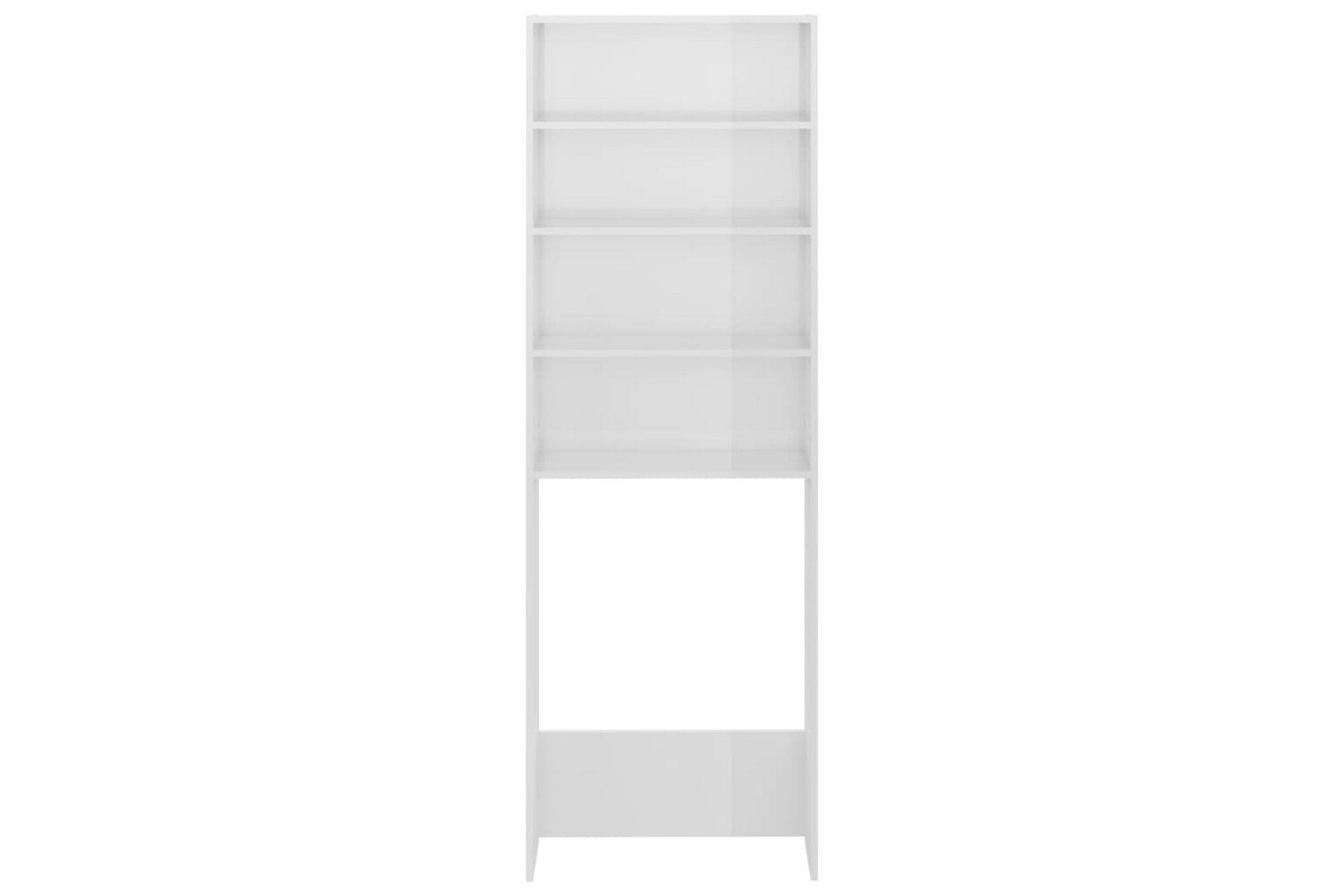 Pesukonekaappi korkeakiilto valkoinen 64x24x190 cm - Talo & remontointi - Keittiö & kylpyhuone - Kylpyhuone - Kylpyhuonekalusteet - Kylpyhuonekaapit