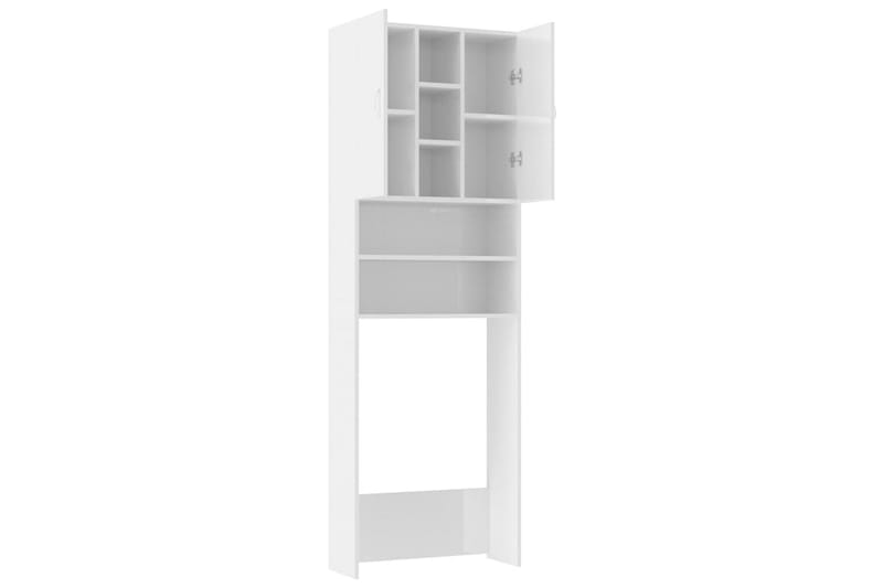 Pesukonekaappi korkeakiilto valkoinen 64x25,5x190 cm - Talo & remontointi - Keittiö & kylpyhuone - Kylpyhuone - Kylpyhuonekalusteet - Kylpyhuonekaapit