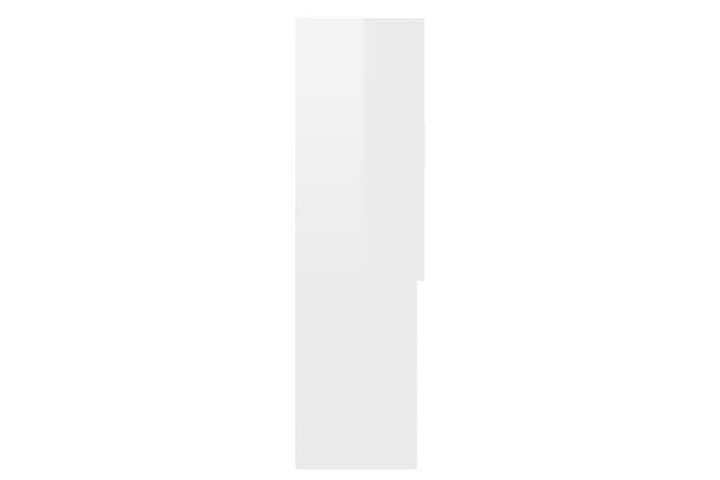 Pesukonekaappi korkeakiilto valkoinen 70,5x25,5x90 cm - Kylpyhuoneekaappi valaistuksella - Seinäkaappi & korkea kaappi - Pyykkikaappi - Kylpyhuonekaapit