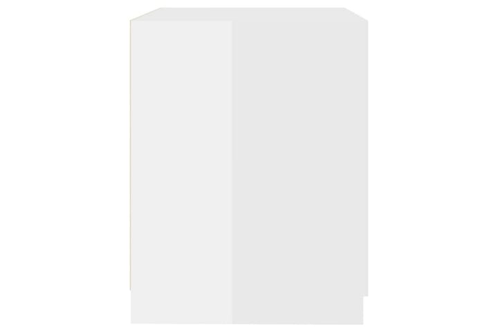 Pesukonekaappi korkeakiilto valkoinen 71x71,5x91,5 cm - Kylpyhuoneekaappi valaistuksella - Seinäkaappi & korkea kaappi - Pyykkikaappi - Kylpyhuonekaapit