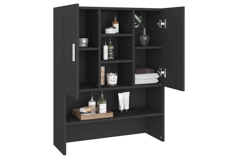 Pesukonekaappi musta 70,5x25,5x90 cm - Talo & remontointi - Keittiö & kylpyhuone - Kylpyhuone - Kylpyhuonekalusteet - Kylpyhuonekaapit