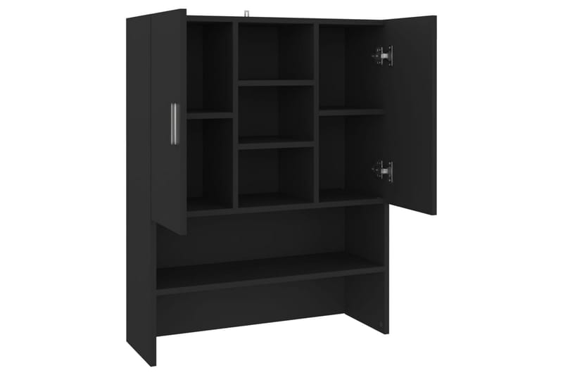 Pesukonekaappi musta 70,5x25,5x90 cm - Talo & remontointi - Keittiö & kylpyhuone - Kylpyhuone - Kylpyhuonekalusteet - Kylpyhuonekaapit