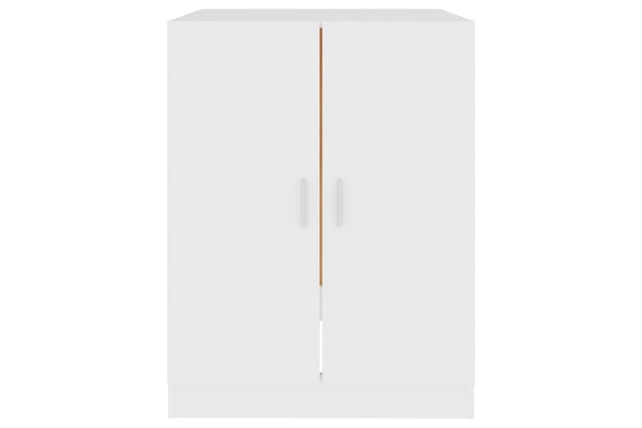 Pesukonekaappi valkoinen 71x71,5x91,5 cm - Kylpyhuoneekaappi valaistuksella - Seinäkaappi & korkea kaappi - Pyykkikaappi - Kylpyhuonekaapit
