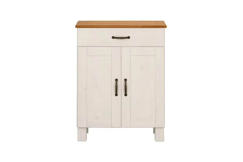 Kylpyhuonekaappi Alby 60x30x80 cm, Valkoinen/Hunaja - 60x30x80 cm, Valkoinen/Hunaja - Talo & remontointi - Keittiö & kylpyhuone - Kylpyhuone - Kylpyhuonekalusteet - Kylpyhuonekaapit