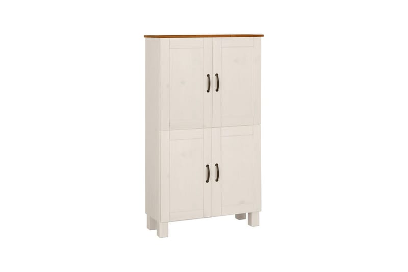 Kylpyhuonekaappi Alby 75x30x130 cm, Valkoinen/Hunaja - 75x30x130 cm, Valkoinen/Hunaja - Talo & remontointi - Keittiö & kylpyhuone - Kylpyhuone - Kylpyhuonekalusteet - Kylpyhuonekaapit