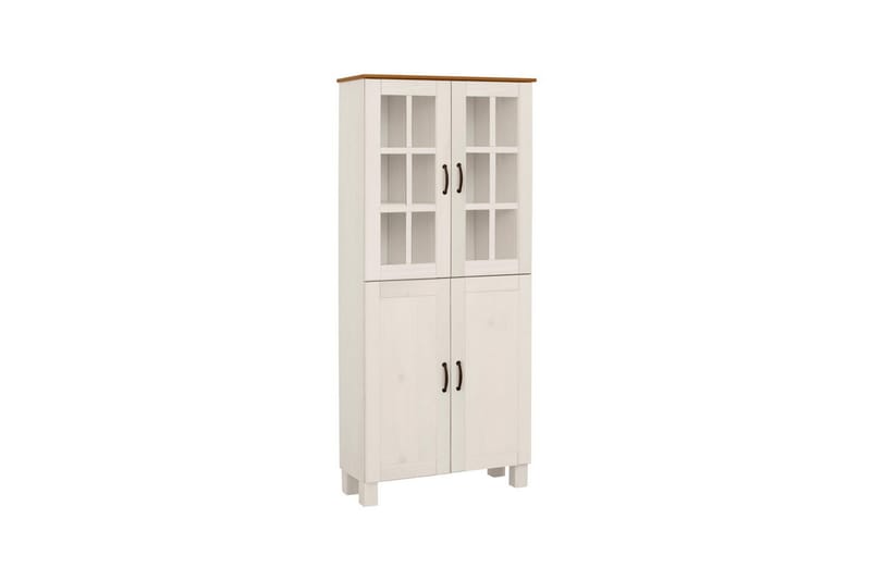 Kylpyhuonekaappi Alby 75x30x170 cm, Valkoinen/Hunaja - 75x30x170 cm, Valkoinen/Hunaja - Talo & remontointi - Keittiö & kylpyhuone - Kylpyhuone - Kylpyhuonekalusteet - Kylpyhuonekaapit