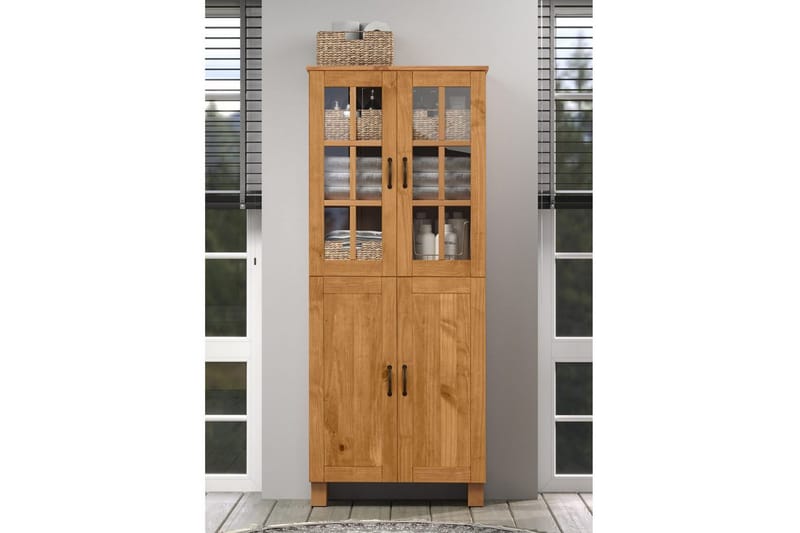 Kylpyhuonekaappi Alby 75x30x170 cm, Petsattu/vaha - 75x30x170 cm, Petsattu/vaha - Talo & remontointi - Keittiö & kylpyhuone - Kylpyhuone - Kylpyhuonekalusteet - Kylpyhuonekaapit