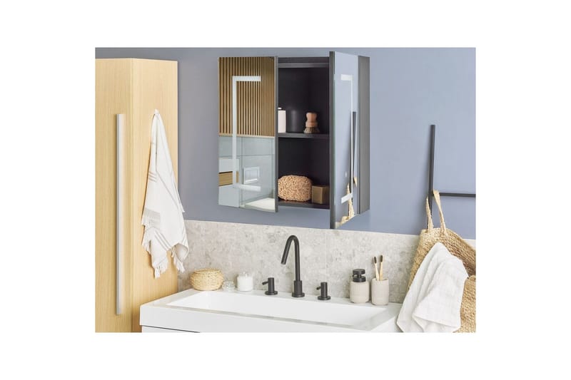 Kylpyhuonekaappi ja peili Mazarredo - Talo & remontointi - Keittiö & kylpyhuone - Kylpyhuone - Kylpyhuonekalusteet - Peilikaapit