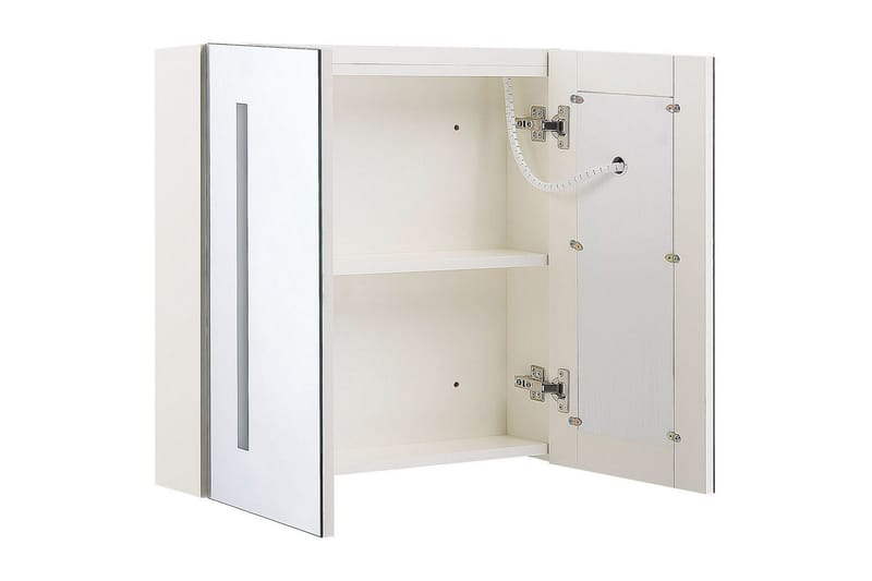 Kylpyhuonekaappi ja peili Chabunco Valkoinen, hopea - Valkoinen, hopea - Talo & remontointi - Keittiö & kylpyhuone - Kylpyhuone - Kylpyhuonekalusteet - Peilikaapit