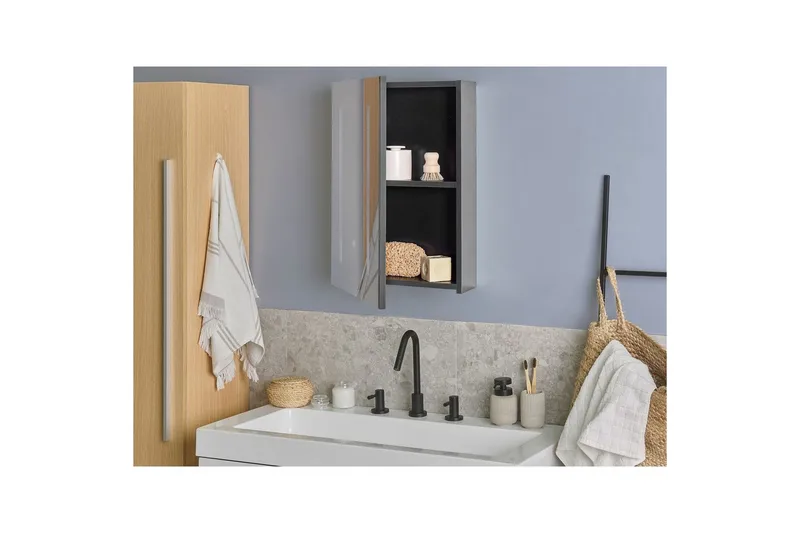Kylpyhuonekaappi ja peili Cameron - Talo & remontointi - Keittiö & kylpyhuone - Kylpyhuone - Kylpyhuonekalusteet - Peilikaapit