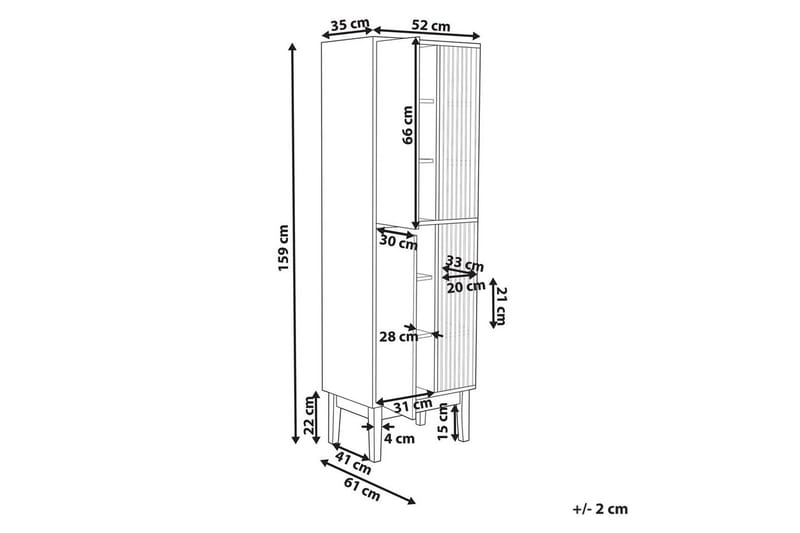 Kylpyhuonekaappi Nubes - Talo & remontointi - Keittiö & kylpyhuone - Kylpyhuone - Kylpyhuonekalusteet - Seinäkaappi & korkea kaappi