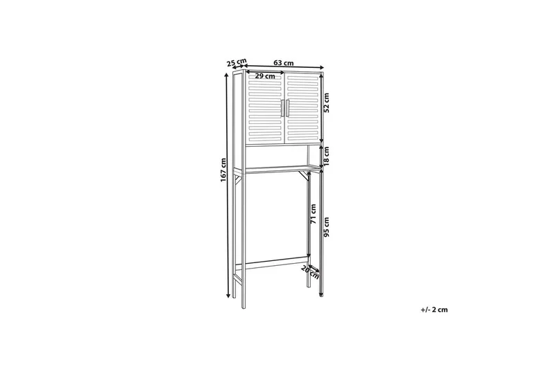 Kylpyhuonekaappi Okarche - Talo & remontointi - Keittiö & kylpyhuone - Kylpyhuone - Kylpyhuonekalusteet - Kylpyhuoneen hyllyt