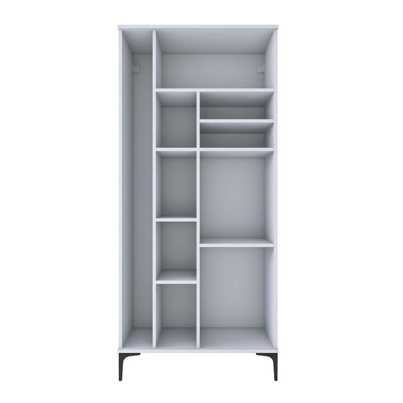 kylpyhuonekaappi Wallxpert Cleos-hylly (90 x 198,6 x 45 cm) valkoinen - Valkoinen - Talo & remontointi - Keittiö & kylpyhuone - Kylpyhuone - Kylpyhuonekalusteet - Seinäkaappi & korkea kaappi