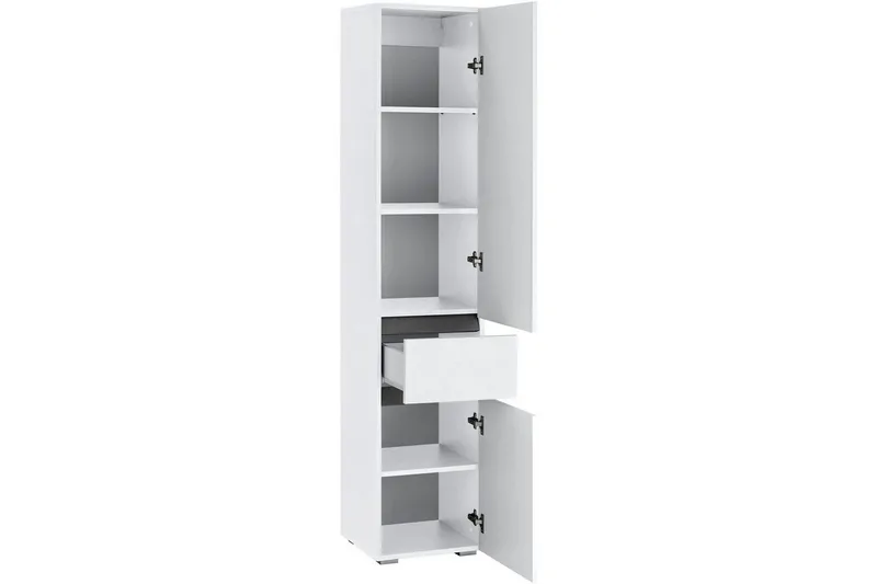 Kylpyhuonekaappi Wisla 38x35x180 cm, Valkoinen - 38x35x180 cm, Valkoinen - Talo & remontointi - Keittiö & kylpyhuone - Kylpyhuone - Kylpyhuonekalusteet - Kylpyhuonekaapit