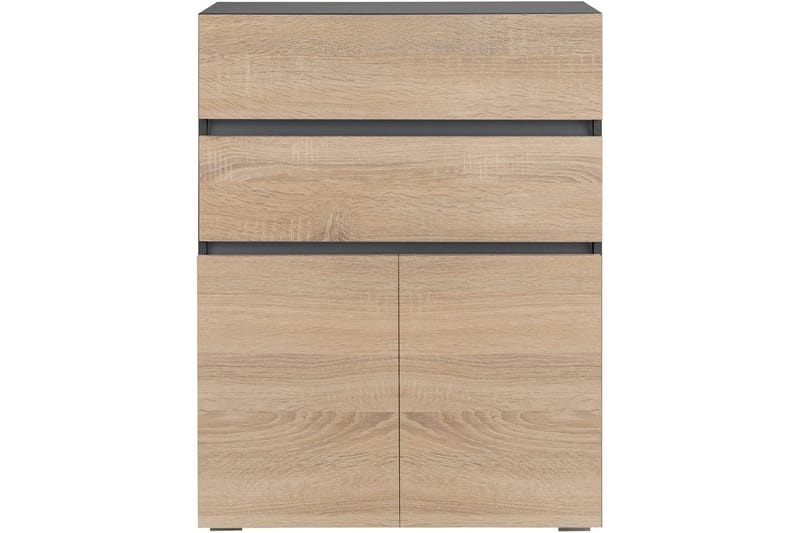 Kylpyhuonekaappi Wisla 76x35x98 cm, Antrasiitti/Tammi - 76x35x98 cm, Antrasiitti/Tammi - Talo & remontointi - Keittiö & kylpyhuone - Kylpyhuone - Kylpyhuonekalusteet - Kylpyhuonekaapit