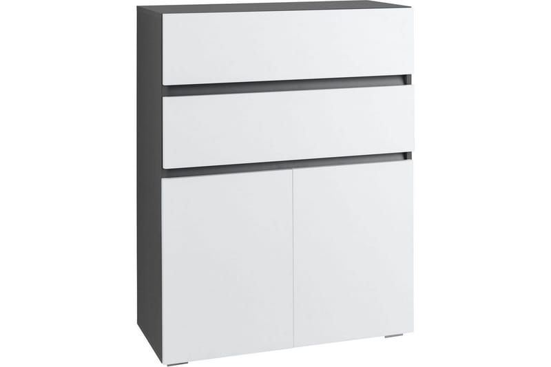 Kylpyhuonekaappi Wisla 76x35x98 cm, Antrasiitti/Valkoinen, 76x35x98 cm, Antrasiitti/Valkoinen
