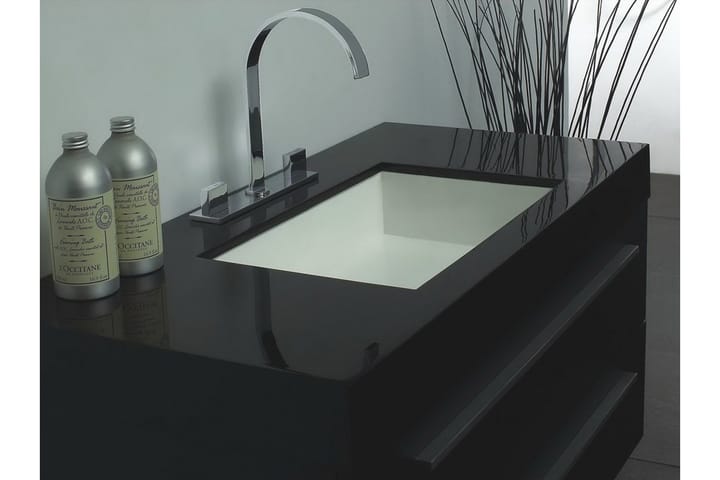 Kylpyhuonekalusteet Barcelona 47x100 cm - Musta - Allaskaappi
