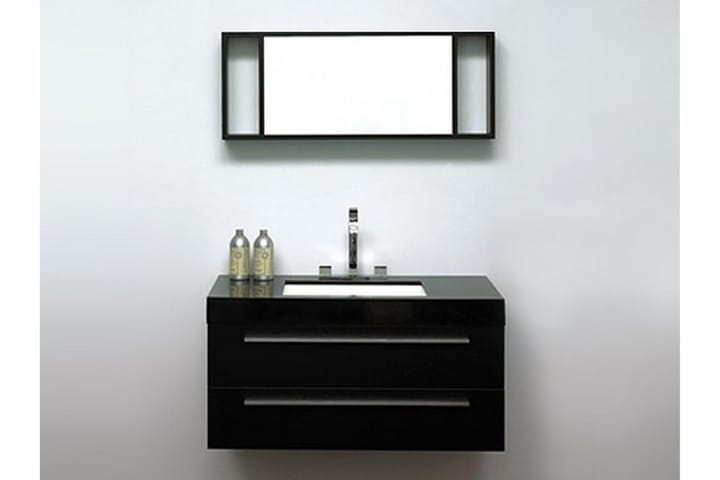 Kylpyhuonekalusteet Barcelona 47x100 cm - Musta - Allaskaappi