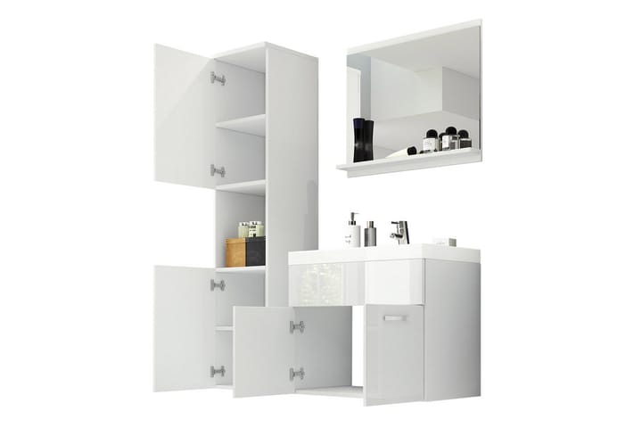 Kylpyhuonekalusteet Carignan 35 cm - Valkoinen - Kylpyhuonekalustepaketit