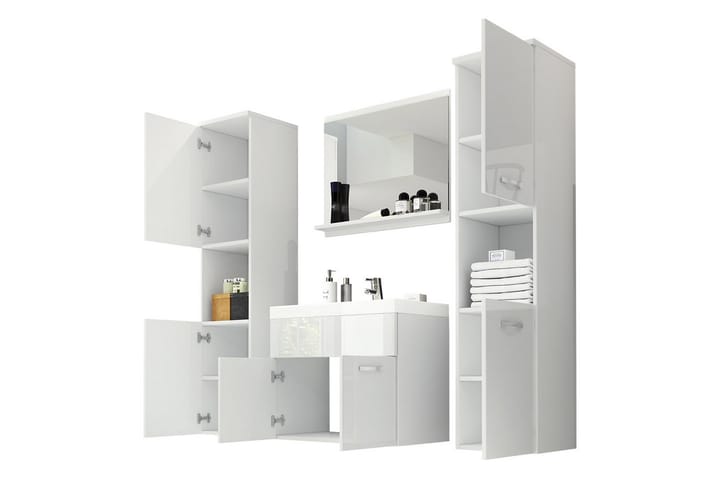 Kylpyhuonekalusteet Carignan XL 35 cm - Valkoinen - Kylpyhuonekalustepaketit