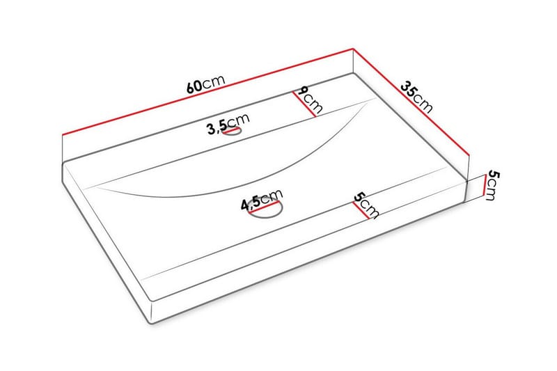 Galbally Badrumsmöbelset White - Talo & remontointi - Keittiö & kylpyhuone - Kylpyhuone - Kylpyhuonekalusteet - Kylpyhuonekalustepaketit