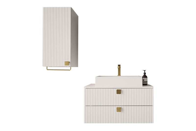 Kylpyhuoneen kalustesetti Glenndale, Valkoinen