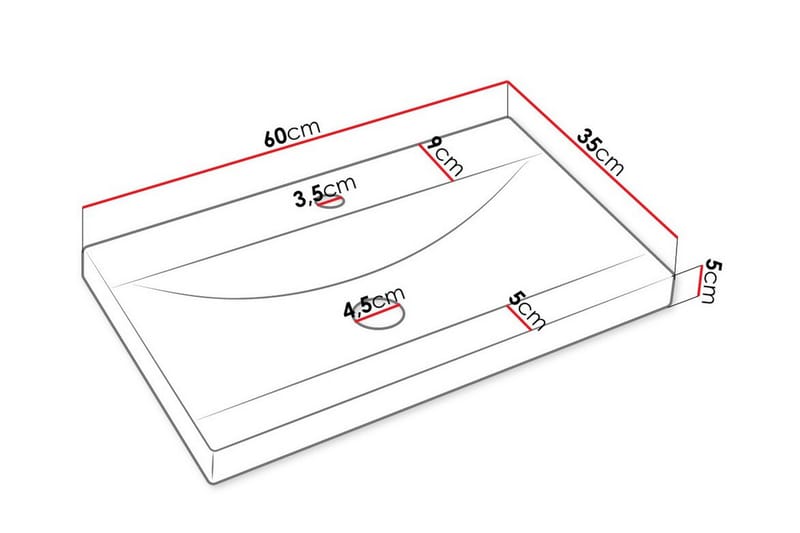 Kylpyhuoneen kalustesetti Kintore - Valkoinen - Talo & remontointi - Keittiö & kylpyhuone - Kylpyhuone - Kylpyhuonekalusteet - Kylpyhuonekalustepaketit