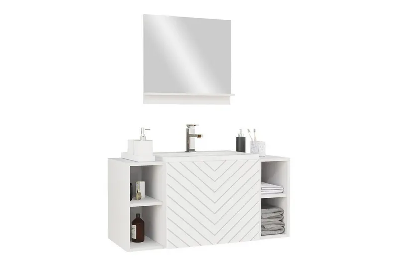 Kylpyhuoneen kalustesetti Kintore, Valkoinen