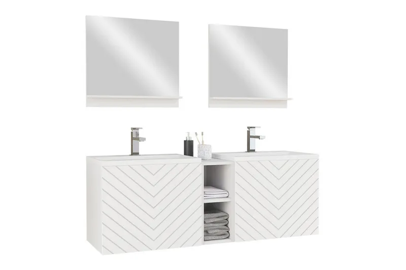 Kylpyhuoneen kalustesetti Kintore, Valkoinen