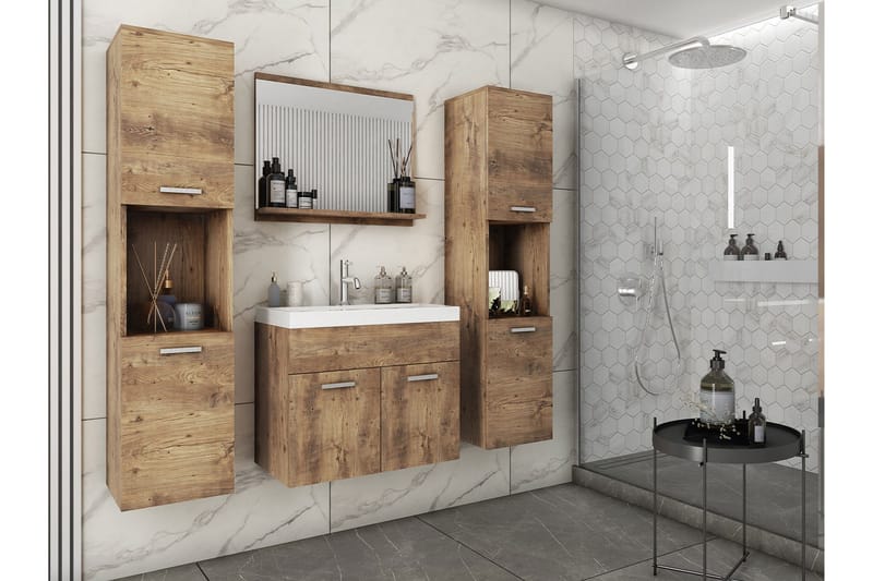 Kylpyhuonekaluste - Luonnonväri - Talo & remontointi - Keittiö & kylpyhuone - Kylpyhuone - Kylpyhuonekalusteet - Kylpyhuonekalustepaketit