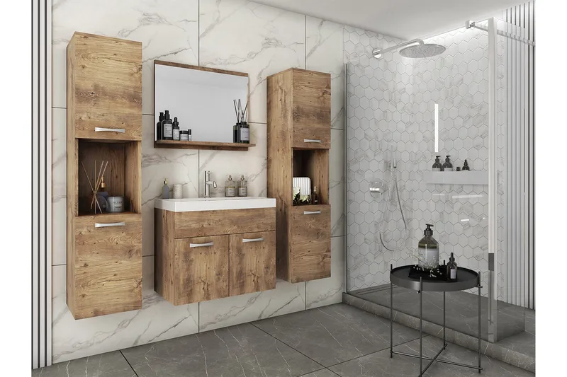 Kylpyhuonekaluste - Luonnonväri - Talo & remontointi - Keittiö & kylpyhuone - Kylpyhuone - Kylpyhuonekalusteet - Kylpyhuonekalustepaketit