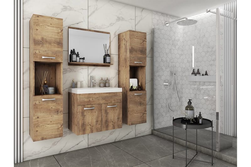 Kylpyhuonekaluste - Luonnonväri - Talo & remontointi - Keittiö & kylpyhuone - Kylpyhuone - Kylpyhuonekalusteet - Kylpyhuonekalustepaketit