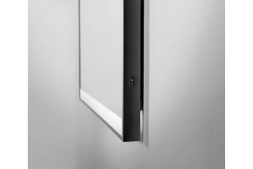 Kylpyhuonepeili Almunge 60 cm LED-valaistus - Musta - Sisustustuotteet - Peili