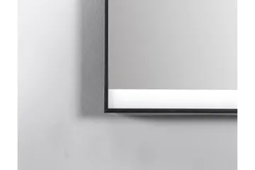 Kylpyhuonepeili Almunge 60 cm LED-valaistus - Musta - Sisustustuotteet - Peili