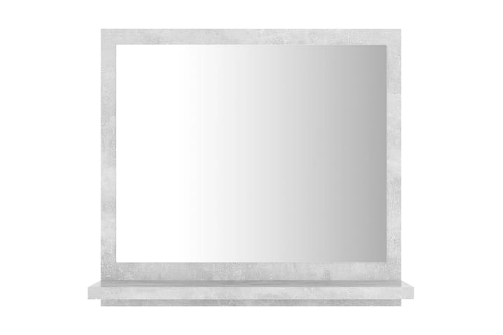 Kylpyhuonepeili betoninharmaa 40x10,5x37 cm lastulevy - Harmaa - Peili - Kylpyhuoneen peilit - Kylpyhuonepeili valaistuksella