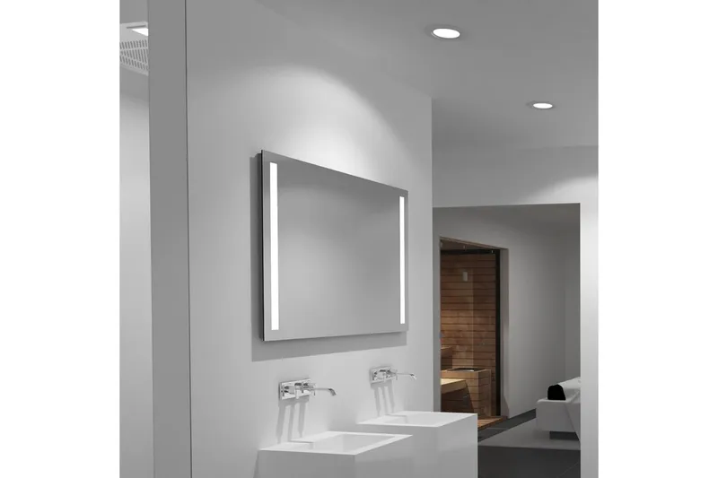 Kylpyhuonepeili Delaryd 70 cm LED-valaistus - Sisustustuotteet - Peili