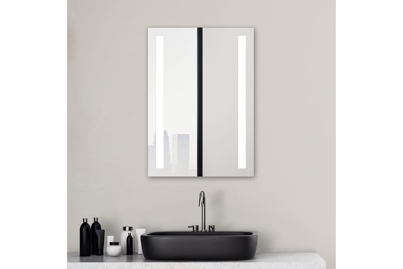 Kylpyhuonepeili Delaryd 70 cm LED-valaistus