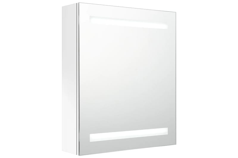 LED kylpyhuoneen peilikaappi kiiltävä valkoinen 50x14x60 cm - Valkoinen - Talo & remontointi - Keittiö & kylpyhuone - Kylpyhuone - Kylpyhuonekalusteet - Peilikaapit