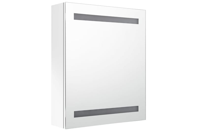 LED kylpyhuoneen peilikaappi kiiltävä valkoinen 50x14x60 cm - Valkoinen - Talo & remontointi - Keittiö & kylpyhuone - Kylpyhuone - Kylpyhuonekalusteet - Peilikaapit